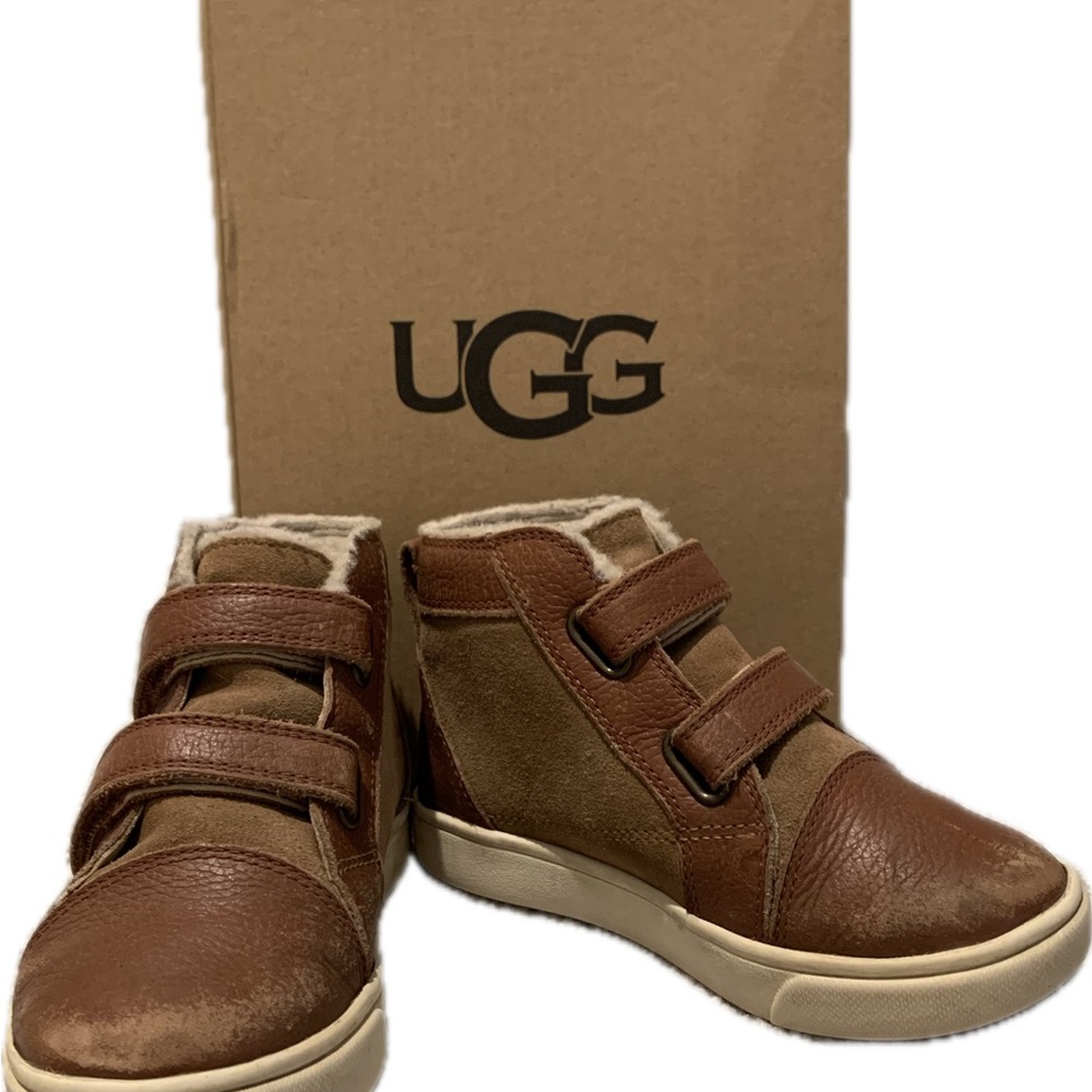 UGG Kids Tan and Brown Sneakers